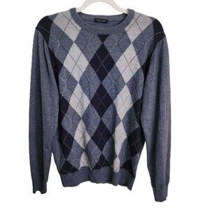 Maglierie Di Perugia Italian Cashmere Argyle Seater Size L